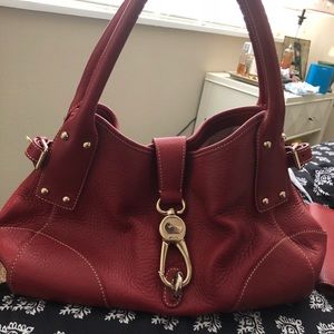 Red Dooney & Bourke bag with wallet
